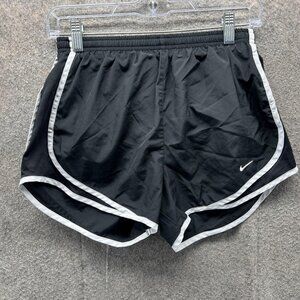Nike Dri-FIT Running Shorts Womens Small Black White Athletic Training Gym